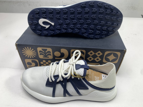 OluKai Manele Golf Shoes White Navy Blue Men's SZ 10 (10508) NIB, 1 of 12