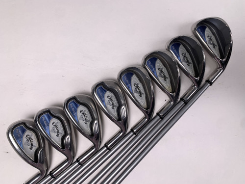 Callaway Big Bertha 2008 Iron Set 4-PW+SW 55g Ladies Graphite Womens RH, 1 of 12