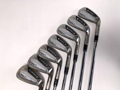 Callaway Apex TCB 24 Raw Iron Set 4-PW Project X LZ 6.0 120g Stiff Steel Mens RH, 1 of 12
