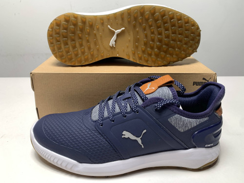 Puma IGNITE Elevate Waterproof Golf Shoes Navy Men's SZ 8.5 (376077 05) NIB, 1 of 12