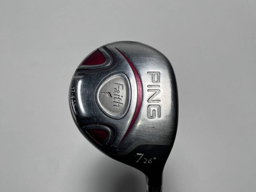 Ping Faith 7 Fairway Wood 21* ULT200 Ladies Graphite Womens RH Undersize Grip, 1 of 12