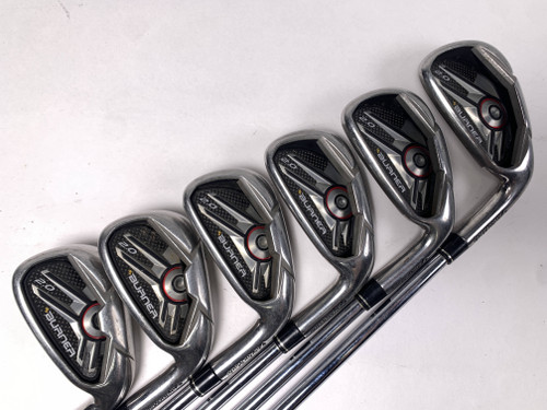 TaylorMade Burner 2.0 Iron Set 4-9 Burner 2.0 85g Stiff Steel Mens RH, 1 of 12
