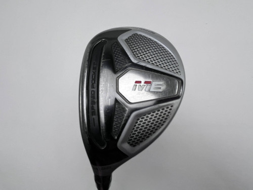 LEFTY TaylorMade M6 4 Hybrid 22* Fujikura Atmos Red 7S Stiff LH Midsize Grip, 1 of 12
