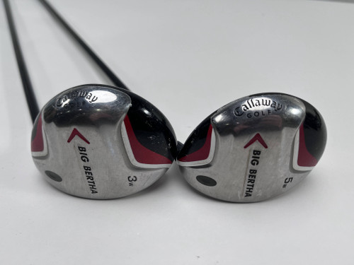 Callaway Big Bertha 2007 3 & 5 Fairway Wood Set 15* 18* 70g Regular RH, 1 of 12