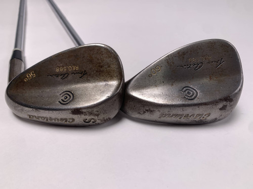 Cleveland 588 Raw Wedge Set 56* 60* Wedge Steel Mens RH, 1 of 12