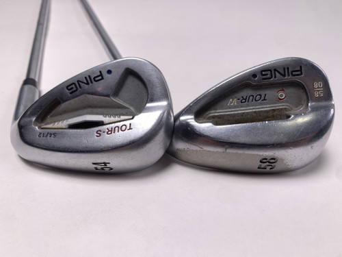 Ping Tour-S Tour-W Chrome Wedge Set 54* 12 58* 8 Different Stiff Steel Mens RH, 1 of 12