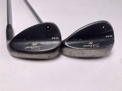 Titleist Vokey SM6 Jet Black Wedge Set 54* 10 58* 12 Wedge Steel Mens RH, 1 of 12