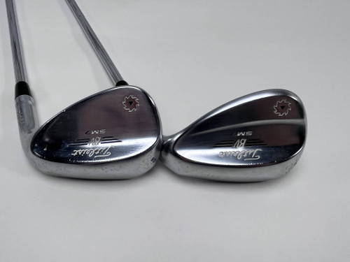 Titleist Vokey SM7 Tour Chrome Wedge Set 56* 8 60* 4 Wedge Steel Mens RH, 1 of 12