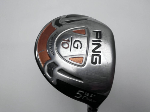 Ping G10 Draw 5 Fairway Wood 18.5* TFC 129 F Regular Graphite Mens RH, 1 of 12