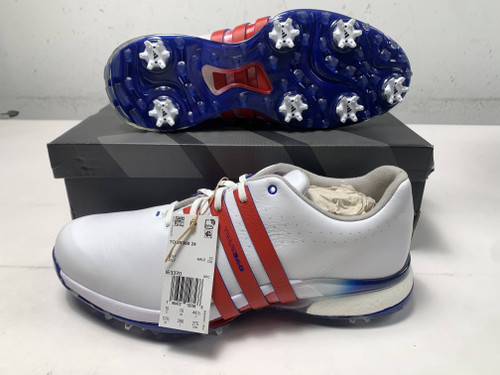 Adidas Tour360 24 Waterproof USA Golf Shoes White Men's SZ 10.5 (IE3370) NIB, 1 of 12