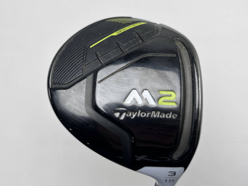 TaylorMade M2 2019 3 Fairway Wood 15* M2 REAX 65g Stiff RH Midsize Grip, 1 of 12
