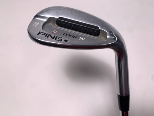 Ping Tour-W Brushed Silver Wedge 56* 10 Bounce Black Dot AWT Stiff Steel Mens RH, 1 of 12