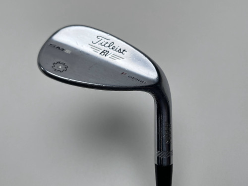 Titleist Vokey SM6 Tour Chrome Wedge 56* 14 Bounce F-Grind Wedge Steel Mens RH, 1 of 12
