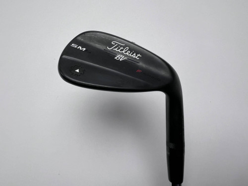 Titleist Vokey SM6 Jet Black Wedge 50* 8 Bounce F-Grind Wedge Steel Mens RH, 1 of 12