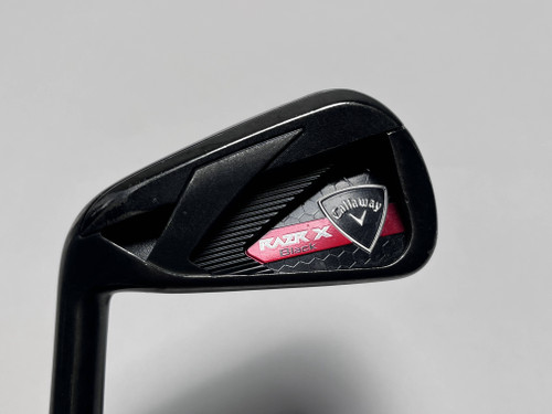 LEFTY Callaway Razr X Black Single 4 Iron 65g Senior Graphite Mens LH, 1 of 12