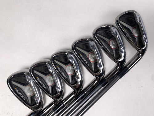 TaylorMade Burner 2009 Iron Set 5-PW Matrix Studio 74 Regular Graphite Mens RH, 1 of 12