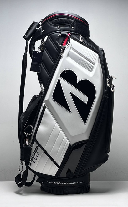 Bridgestone Caddy Staff Bag Black 6-Way Divide Single Strap Golf Bag, 1 of 12