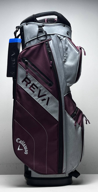 Callaway Reva Ladies Cart Bag Maroon 14-Way Divide Single Strap Golf Bag NEW, 1 of 12