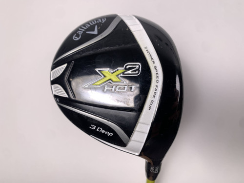 Callaway X2 Hot Deep 3 Fairway Wood 14.5* Graphite Design Tour AD MT-6s Stiff RH, 1 of 12