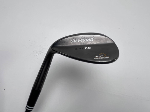 LEFTY Cleveland CG15 Black Pearl Gap Wedge GW 50* 10 Bounce Traction LH, 1 of 12