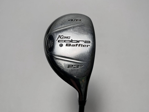 Cobra Baffler 2005 4 Hybrid 23* Aldila NV HL 65g Stiff Graphite Mens RH, 1 of 12