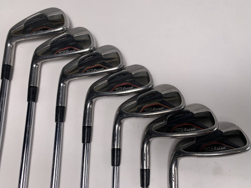 LEFTY Titleist 712 AP1 Iron Set 5-PW+GW Dynalite Gold XP R300 Regular LH +1/2'', 1 of 12
