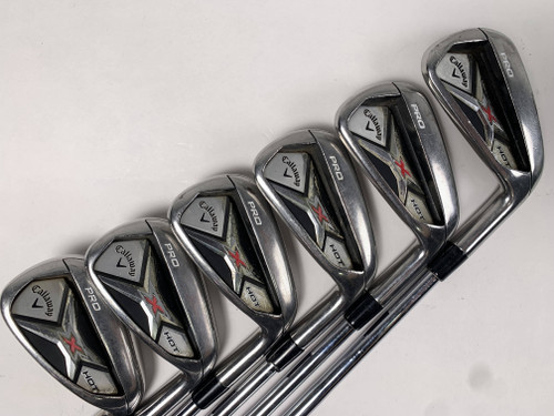 Callaway X Hot Pro 2013 Iron Set 5-PW DG S300U Regular Steel Mens RH +1/2'', 1 of 12