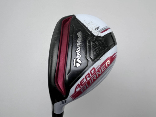 LEFTY TaylorMade AeroBurner 3 Hybrid 19* Matrix Speed Rul-Z 70g Graphite LH, 1 of 12