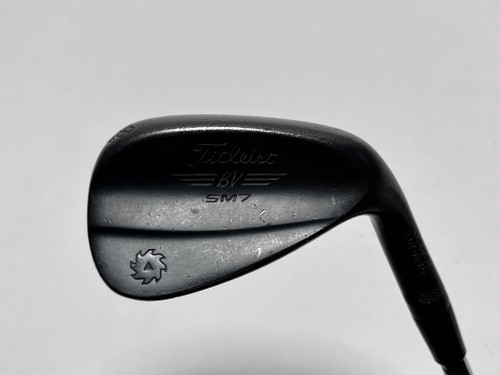 Titleist Vokey SM7 Jet Black Wedge 48* 10 Bounce F-Grind Wedge Steel Mens RH, 1 of 12