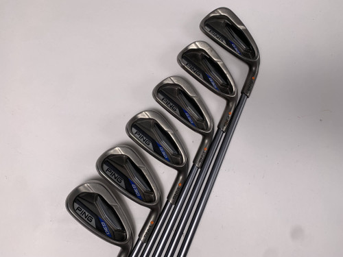 Ping G30 Iron Set 5-PW Orange Dot 2* Flat TFC 419 Regular Graphite Mens RH, 1 of 12