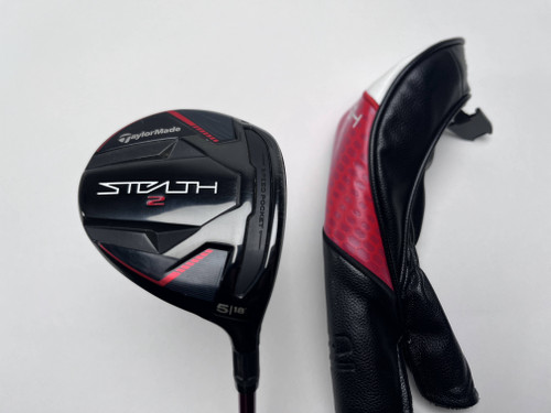 TaylorMade Stealth 2 5 Fairway Wood 18* Fujikura Speeder NX Red 50g Senior RH HC, 1 of 12