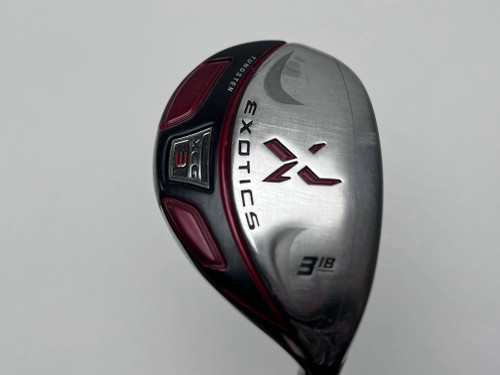 Tour Edge Exotics XCG 3 Hybrid 18* Fujikura Exotics 80g Regular Graphite Mens RH, 1 of 12