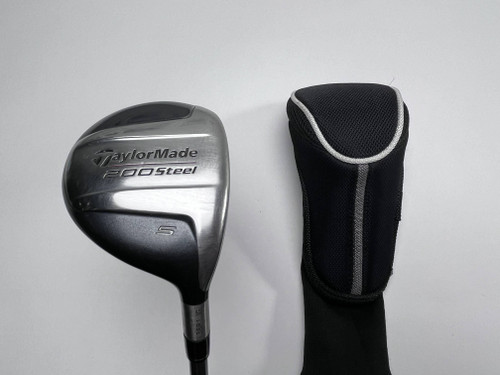 TaylorMade 200 Steel 5 Fairway Wood 18* Lite 90g Stiff Graphite Mens RH HC, 1 of 12