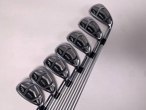 Callaway Epic Iron Set 5-PW+AW Mitsubishi Chemical OTi 75 Regular RH, 1 of 12
