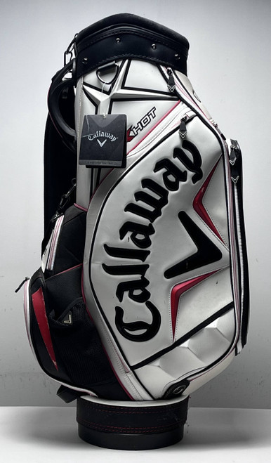 Callaway X-Hot Tour Cart Bag White 6-Way Divide Single Strap Golf Bag, 1 of 12