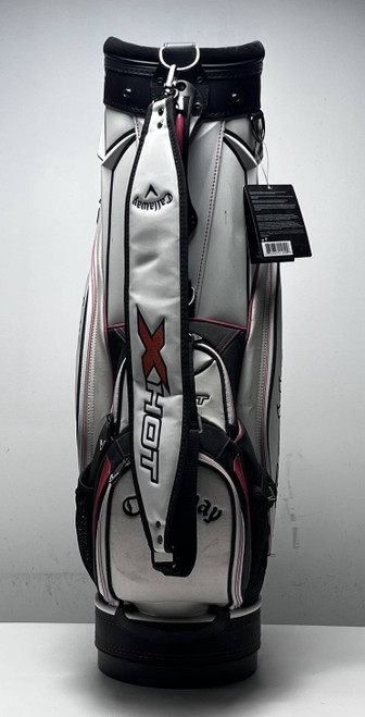 【新品未使用品】Callaway CLUBHAUS Tour Golf Bag Callaway X-Hot Tour Cart Bag White 6-Way Divide Single Strap Golf