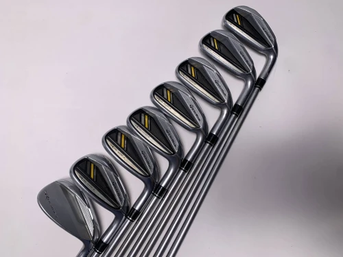 TaylorMade RocketBladez Iron Set 4-PW+AW KBS Tour C-Taper 120g Stiff RH +1/2'', 1 of 12