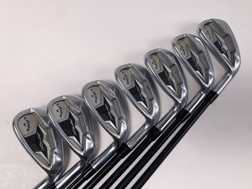 Callaway Apex 19 Iron Set 6-PW+AW+SW KBS Tour Graphite Iron 60 Regular RH +3/4", 1 of 12