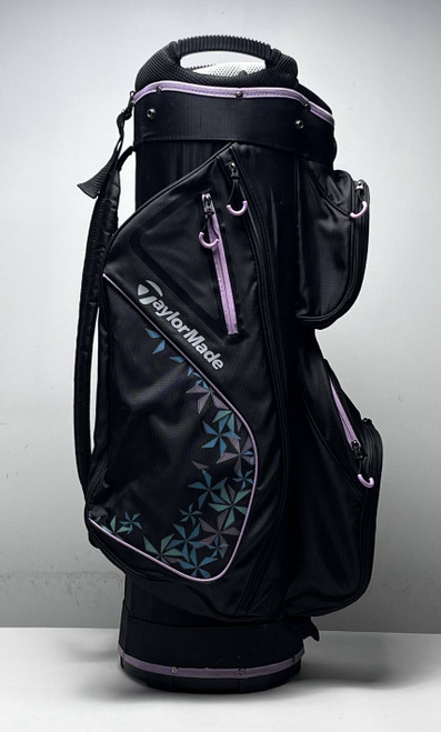 TaylorMade Kalea Cart Bag Black 14-Way Divide Single Strap Golf Bag, 1 of 12
