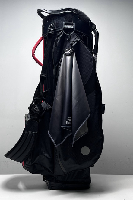 Linkslite Explorer Stand Bag Black 5-Way Divide Dual Strap Golf Bag, 1 of 12