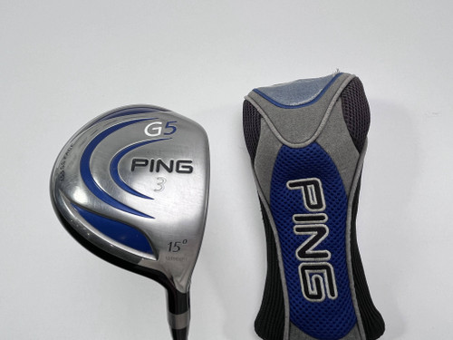 Ping G5 3 Fairway Wood 15* Aldila NV Green 75g Stiff Graphite Mens RH HC, 1 of 12