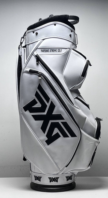 PXG Classic Cart Bag White 6-Way Divide Single Strap Golf Bag, 1 of 12