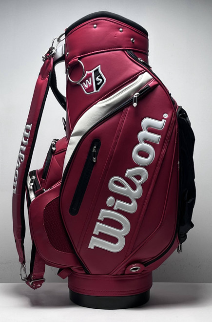 Wilson Classic Staff Bag Red 6-Way Divide Single Strap Golf Bag - NO PANEL, 1 of 12