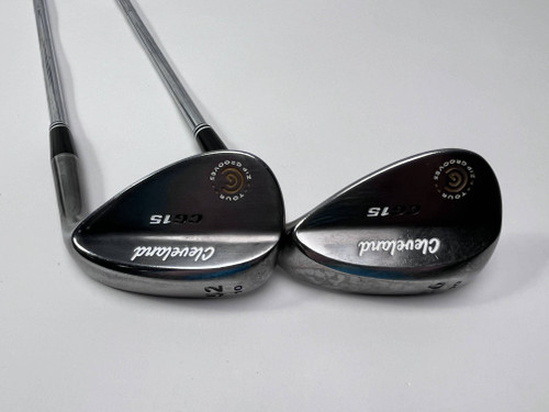Cleveland CG15 Black Pearl Wedge Set 52* 10 | 56* 10 Traction Wedge Steel RH, 1 of 12