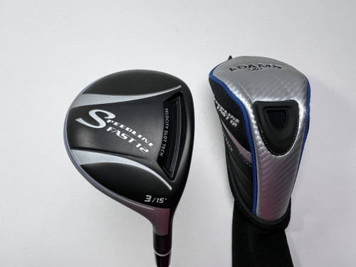 Adams Fast 12 3 Fairway Wood 15* Grafalloy ProLaunch Blue 65g Senior RH HC, 1 of 12