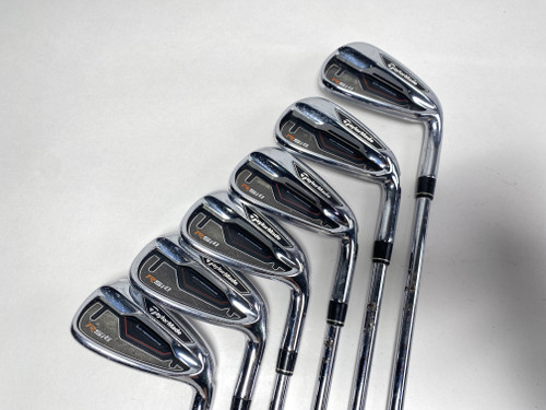 TaylorMade RSi 1 Iron Set 5-PW REAX 90g Regular Steel Mens RH +1/2'', 1 of 12