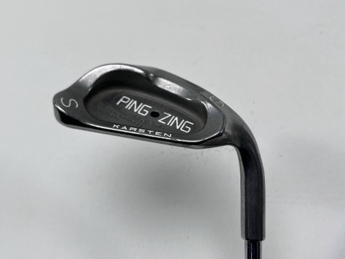 Ping Zing Sand Wedge SW Black Dot Karsten KT-M Stiff Steel Mens RH, 1 of 12