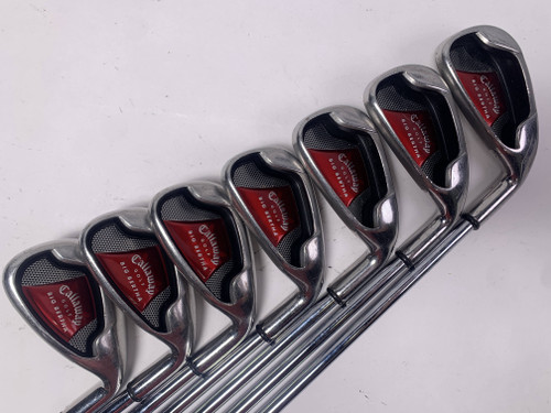 Callaway Big Bertha 2008 Iron Set 4-PW Uniflex Steel Mens RH Midsize Grips, 1 of 12
