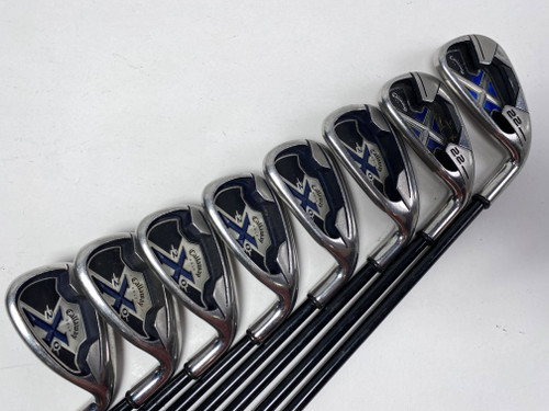 Callaway X-20/X-22 Combo Iron Set 4-PW+AW 75g Regular Graphite Mens RH, 1 of 12