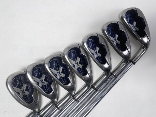 Callaway X-18 R Iron Set 4-PW+SW Uniflex Steel Mens RH Midsize Grips No 7 iron, 1 of 12